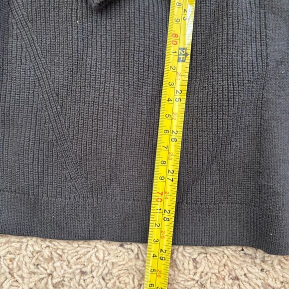 Lululemon Cardigan Sweater Womens Size 6 Dark Gray Ribbed Knit Cotton Open Front - Picture 8 of 8